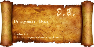 Dragomir Bea névjegykártya